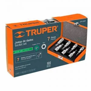 TRUPER Juego Llave tubo TORX ENC 1/2" 7 PZS  -