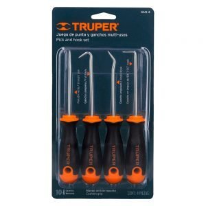 TRUPER Juego de puntas y ganchos multiuso 4 PZS