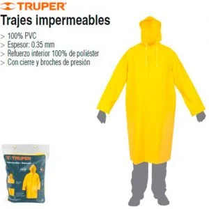 TRUPER Traje impermeable para lluvia P-M-G-XG