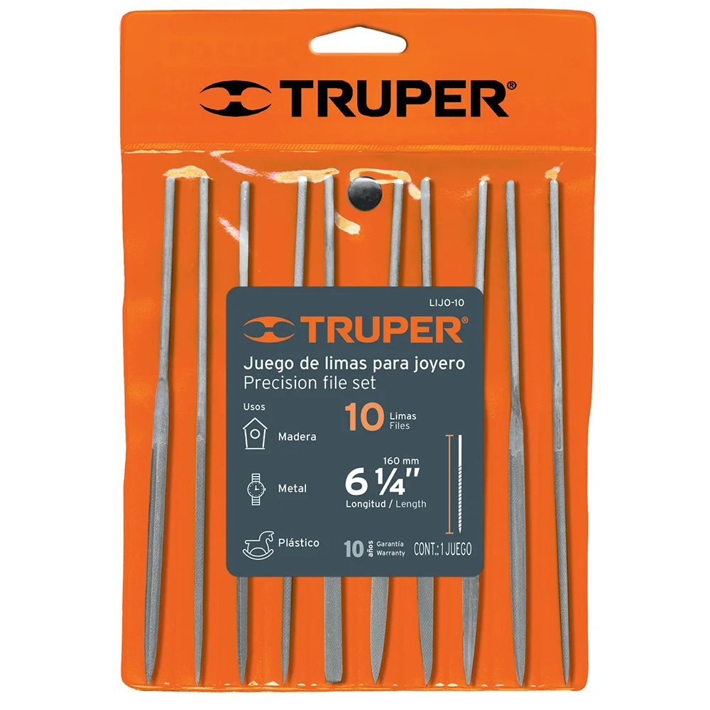 TRUPER Juego de Limas tipo joyero 10 pzs.