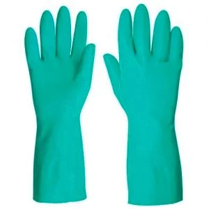TRUPER Guante de nitrilo verde p/ limpieza CH-M-G