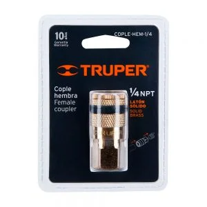 TRUPER Acople Rápido cople-hembra 1/4" NPT