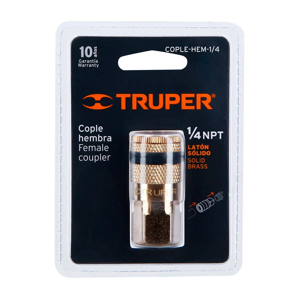 TRUPER Acople Rápido cople-hembra 1/4" NPT