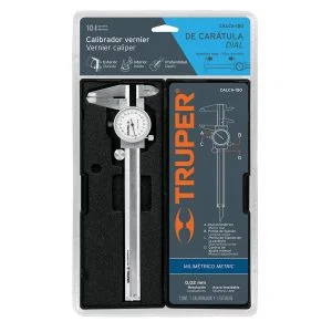 TRUPER Calibre con Reloj 6" 0.02 MM RESOL.