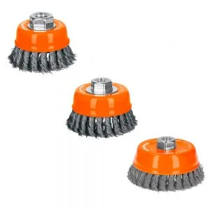 Cepillo tipo copa trenzado-4" EJE 14mm
