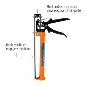 Pistola calafateadora tipo esqueleto, reforzada