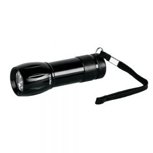 TRUPER   Linterna de aluminio negra 3 AAA  - PRETUL