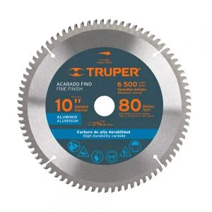 Disco sierras diámetro 10", centro de 5/8", para aluminio
