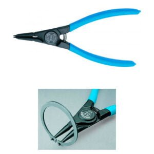 Alicates para anillos exteriores puntas rectas