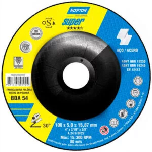 Disco de desbaste BDA 54 - 4"