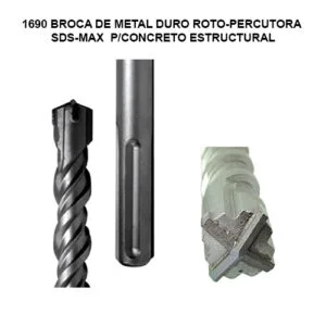 BROCA DE METAL DURO ROTO-PERCUTORA SDS-MAX 1690 EZETA
