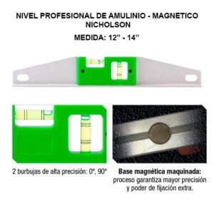 NIVEL PROFESIONAL DE ALUMINIO - NICHOLSON