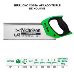 SERRUCHO COSTA AFILADO TRIPLE - NICHOLSON