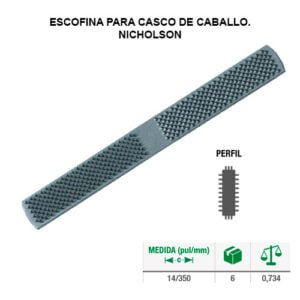 Escofina p/casco de caballo