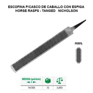 Escofina p/casco de caballo