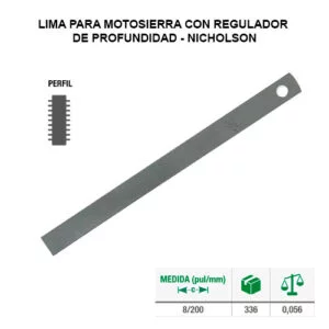 LIMA P/ MOTOSIERRA CON REGULADOR DE PROFUNDIDAD
