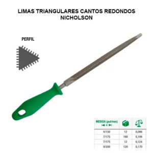 LIMAS TRIANGULARES CANTOS REDONDOS
