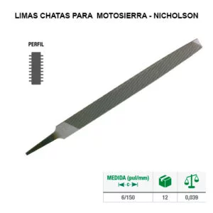 LIMAS CHATAS PARA MOTOSIERRA