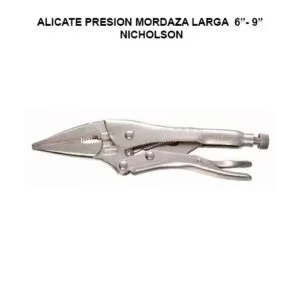 Alicate presión mordaza larga