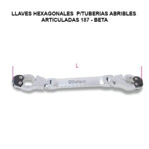 LLAVES HEXAGONALES ARTICULADAS 187 P/TUBERIAS