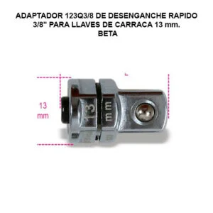 ADAPTADOR DE DESENGANCHE RAPIDO 123Q3/8