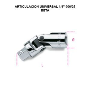 ARTICULACION UNIVERSAL 1/4” - 900/25