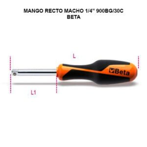 MANGO RECTO MACHO 1/4” - 900BG/30C