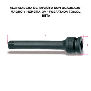 ADAPTADOR DE IMPACTO MACHO Y HEMBRA 3/4" - 728/22L