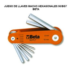 JUEGO DE LLAVES MACHO HEXAGONALES 96/BG7