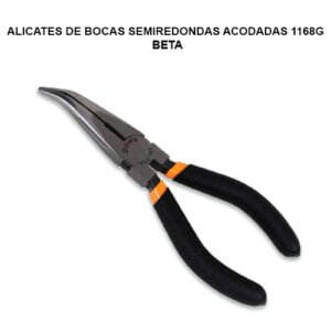 ALICATES DE BOCAS SEMIREDONDAS ACODADAS 1168G
