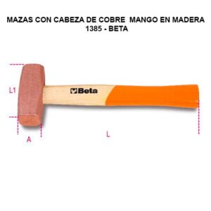 MAZAS CON CABEZA DE COBRE 1385