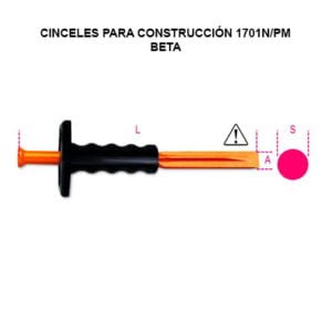 Cinceles para construcción con mango protector 1701N/PM