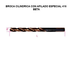 Broca cilíndrica con afilado especial 416