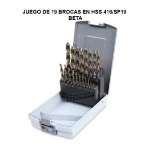 Juego de 19 brocas en HSS 416/SP19
