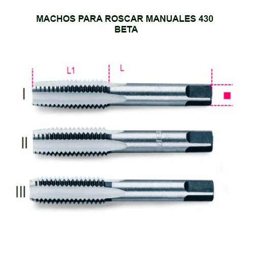 Machos para roscar manuales 430