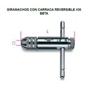 Giramachos con carraca reversible 436
