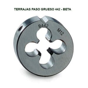 Terrajas, paso grueso, roscado métrico de acero HSS 442