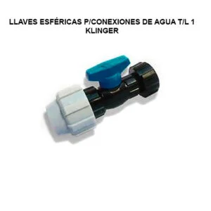 Llaves Esféricas p/conexiones de agua T/L 1