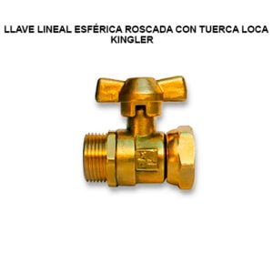 Llave lineal esférica roscada con tuerca loca