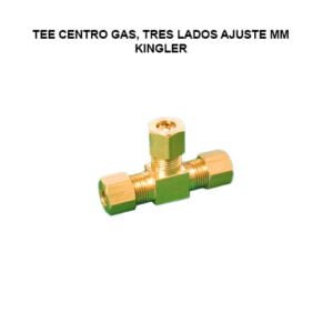 Tee centro gas, ajuste tres lados mm-armada