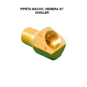 Pipeta macho,hembra 45°