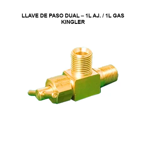 Llave de paso dual – 1L AJ. / 1L GAS