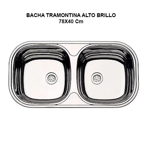 Bacha Tramontina Alto Brillo 78X40 Cm