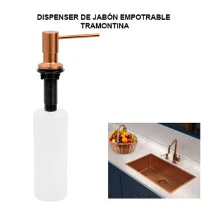 Dispenser de jabón empotrable